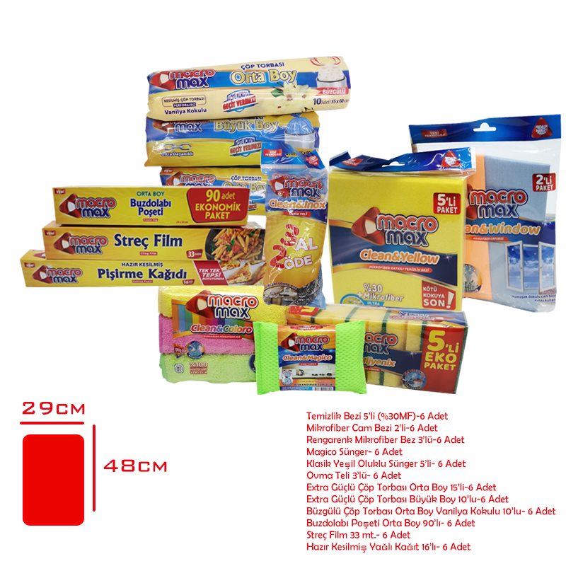Macro Max Bakkal Karma Kolısı Karışık 72'li