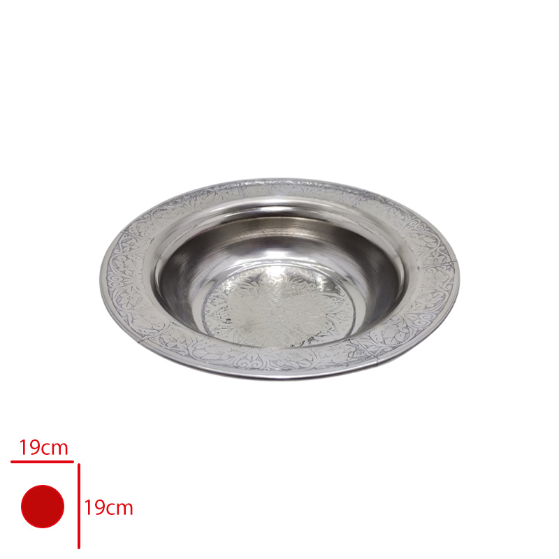Celık Kase Desenli Dudaklı 19 Cm