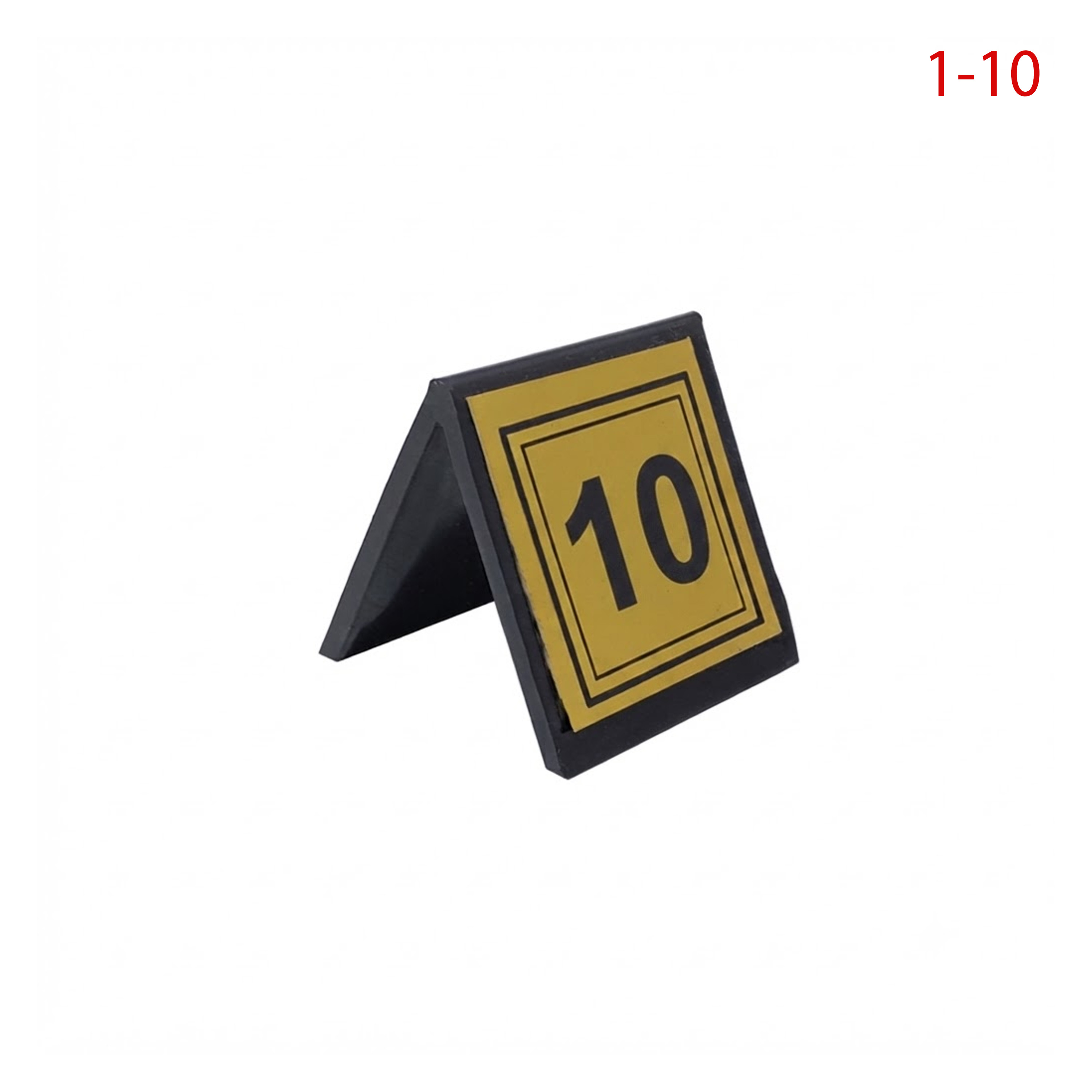 Gul Plastik Masa Numarası Gold 1-10 Set
