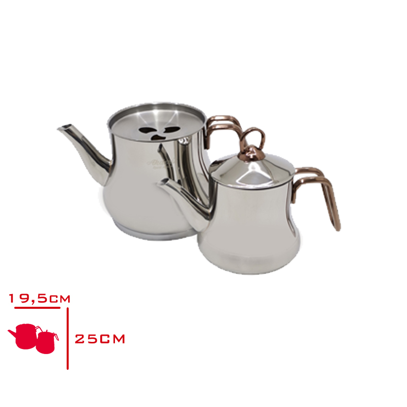 Akdenız Caydanlık Aıle Bakır Kulp Safır 304 Akd460