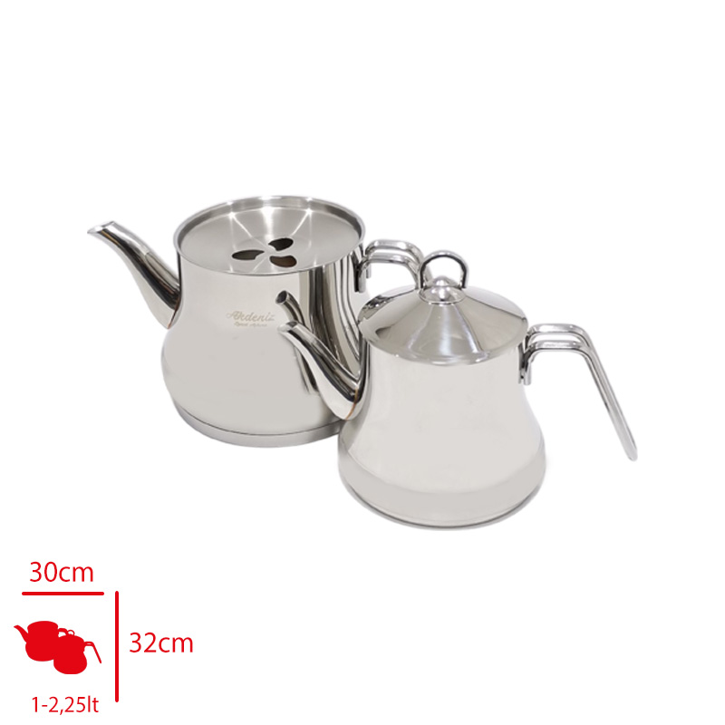 Akdenız Caydanlık Aıle Sılver Kulp Safır 304 Akd514