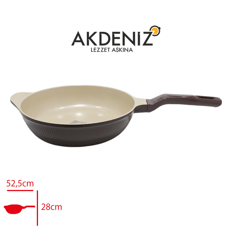 Akdenız Dokum Tava Shellıx 28 Cm Kahverengı Akd564k
