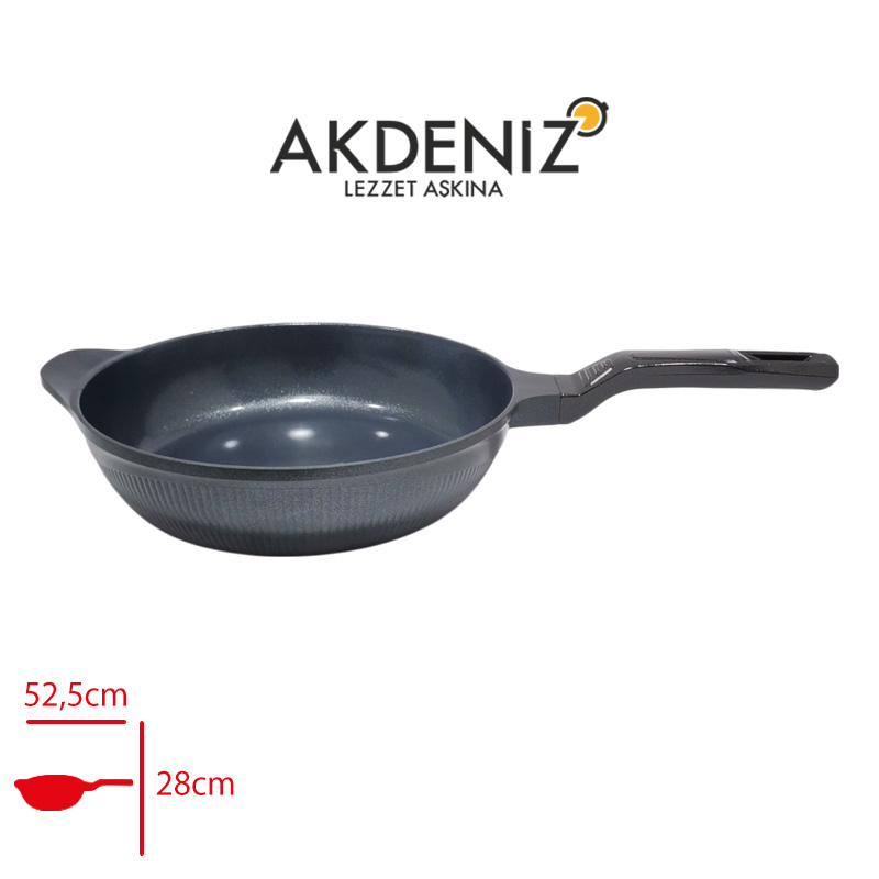 Akdenız Dokum Tava Shellıx 28 Cm Siyah Akd564s