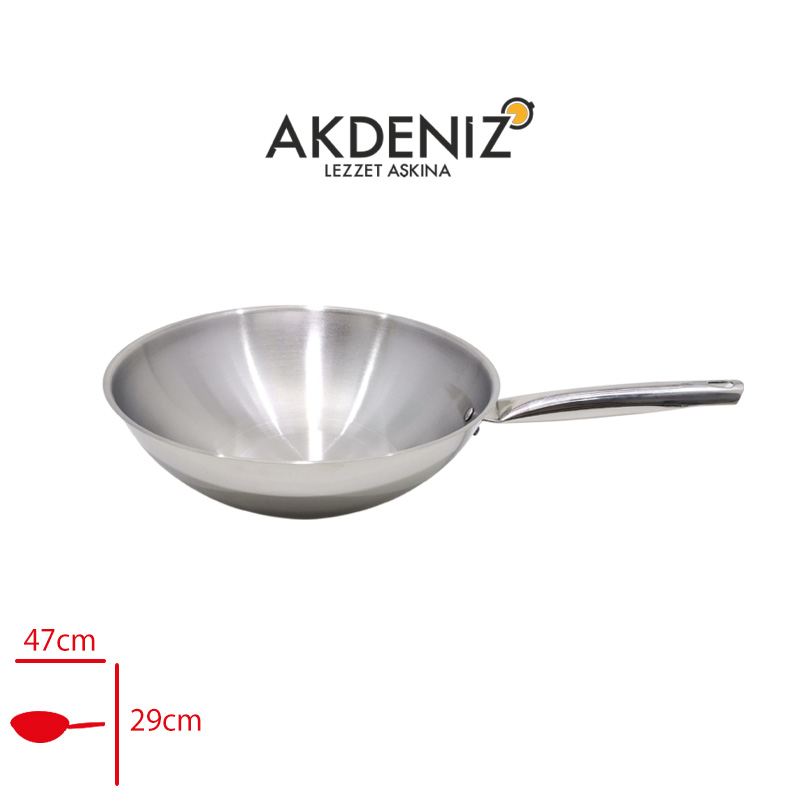 Akdenız Wok Tava 28 Cm Akd617