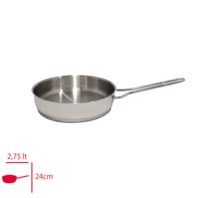 Akdenız Celık Tava Metal Kulp 24 No Elıt 304 Akd520