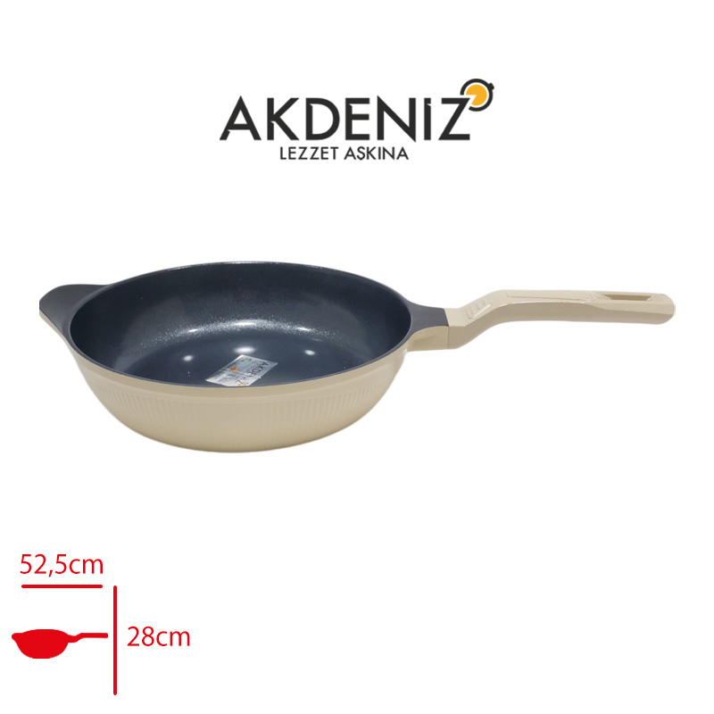 Akdenız Dokum Tava Shellıx 28 Cm Krem Akd564kr