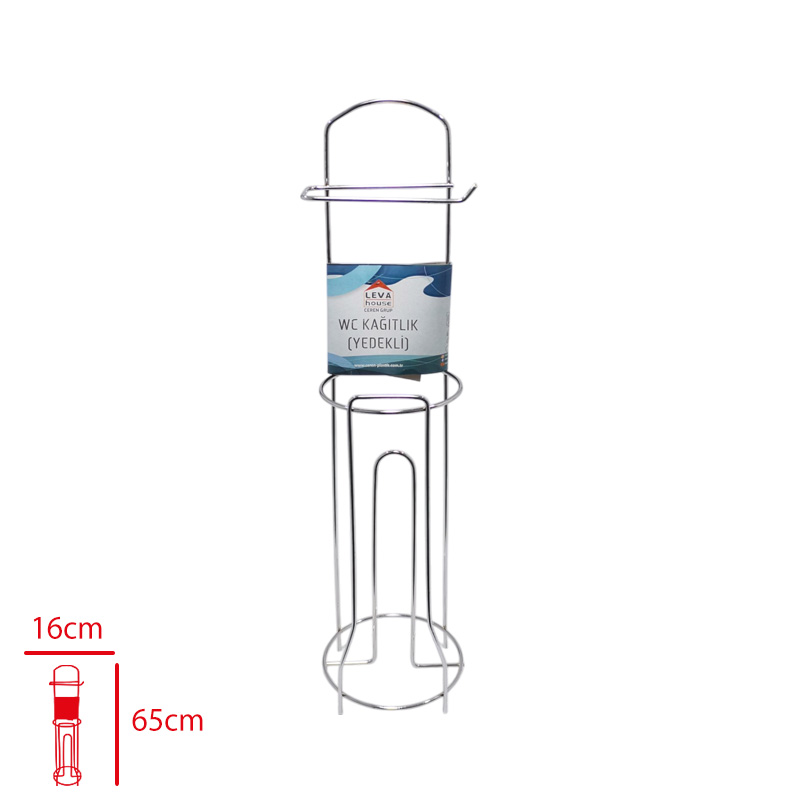 Leva Wc Kagıtlık Yedekli Krom Lv-3468