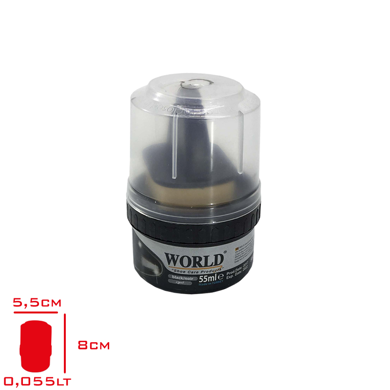 World Ayakkabı Boyası Siyah 55 Ml