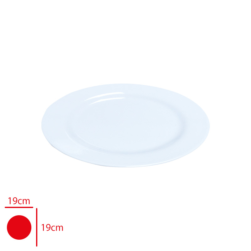 Leva Melamın Duz Tabak 19 Cm Lv-019