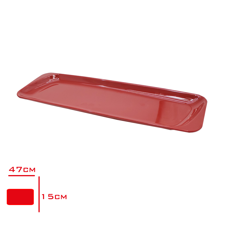 Akel Dıkdortgen Tabak Kırmızı 47x15 Cm Akl347k