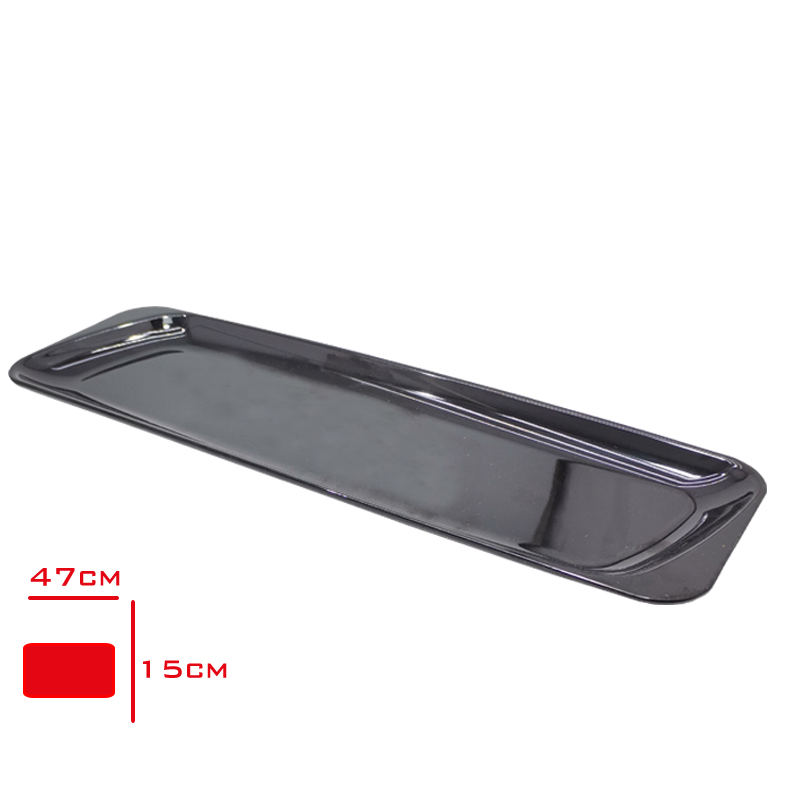Akel Dıkdortgen Tabak Siyah 47x15 Cm Akl347s