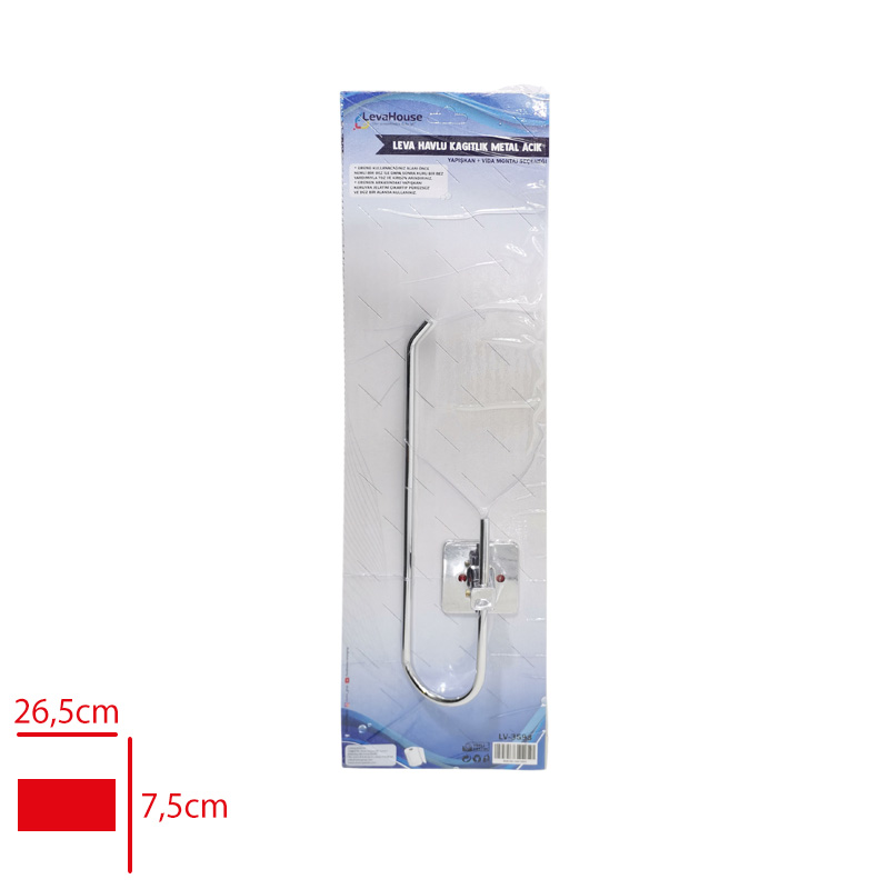 Leva Havlu Kagıtlık Metal Acık Vıdalı ve Yapıskanlı Lv-3593