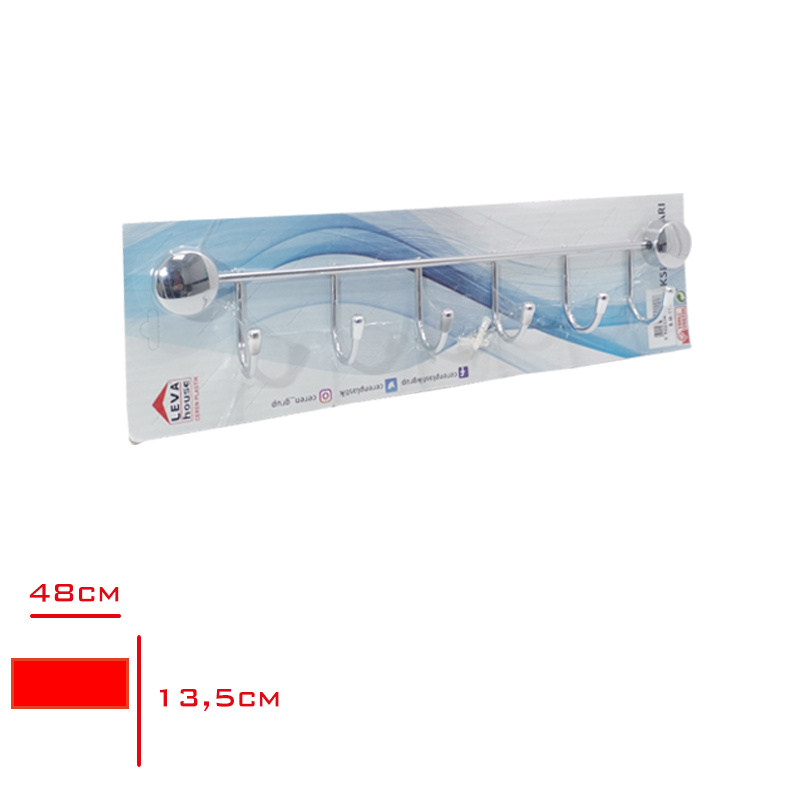 Leva Banyo Askısı 6'lı Bm-111
