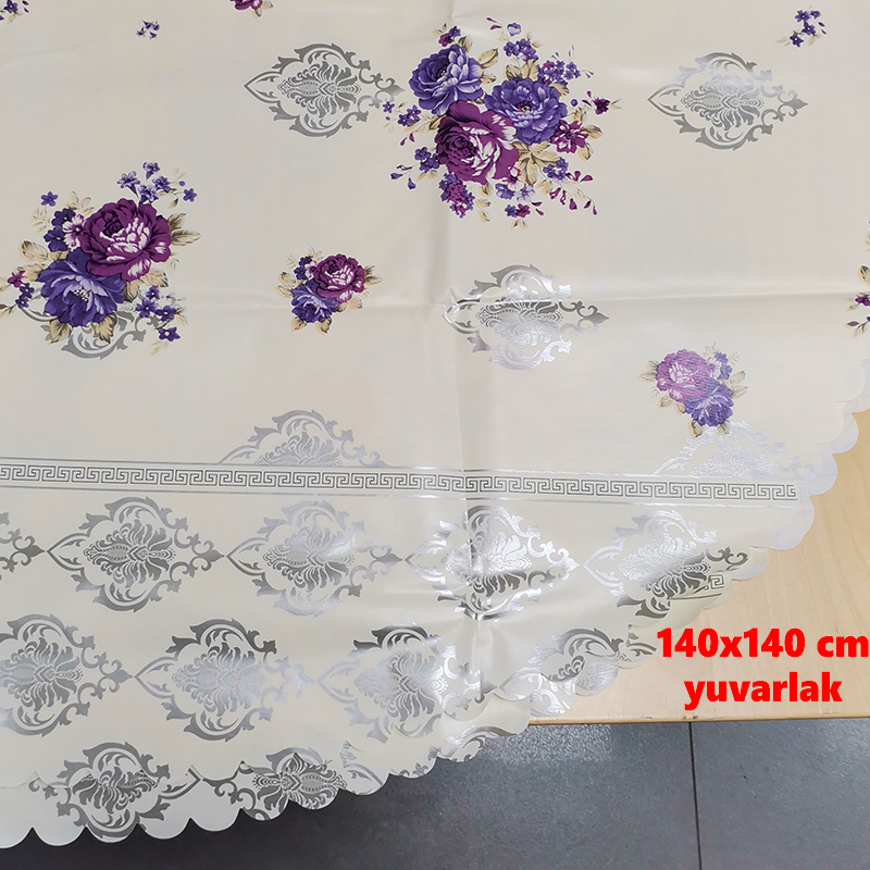 Leva/Sermat Masa Ortusu Elyafli DılıMlı Yuvarlak 140*140 Cm Mh69