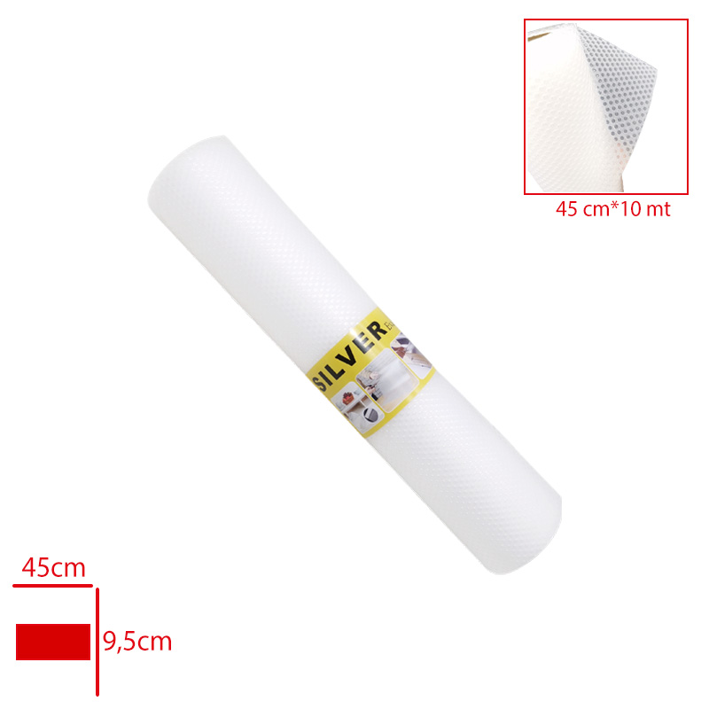 Sermat Raf Ortusu Kaydırmaz Eva Sılver 45 Cm*10 Mt Rf50