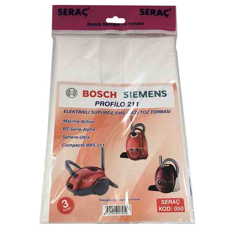 Serac Elektrık Supurgesı Toz Torbası 3'lü Bosh/Sıemens/Profılo 050