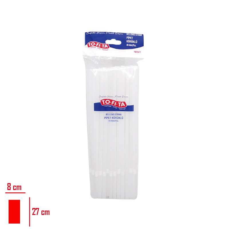 Tofıta Koruklu Pipet 40'lı 1915-T