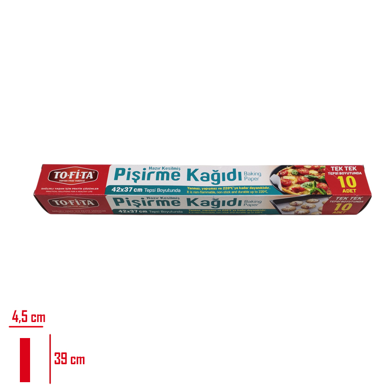 Tofıta Pısırme Kağıdı 10 Yaprak Kesılmıs 42x37 Cm 1823-T