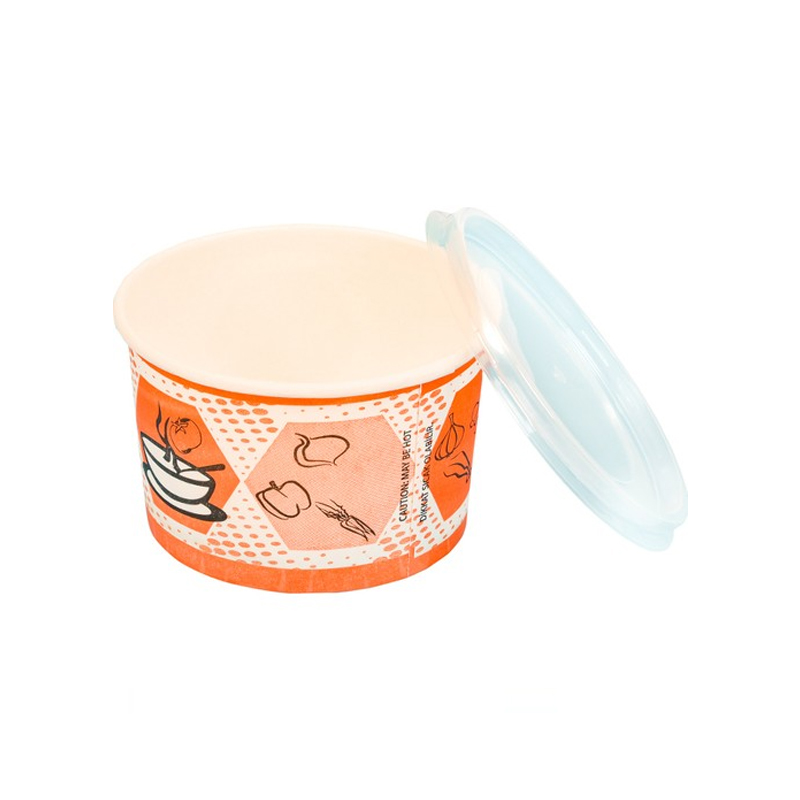 Kullan At Karton Kapaklı Kase 16 Oz 25'li Paket