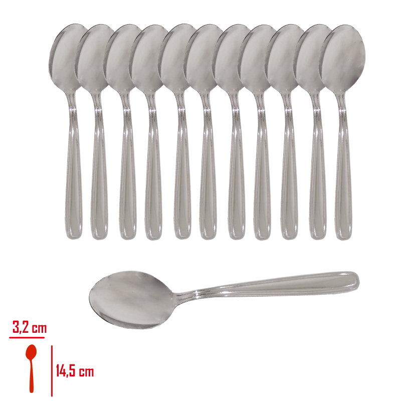 Lokanta Tatlı Kaşığı 12'li 2 Mm 430 1001000