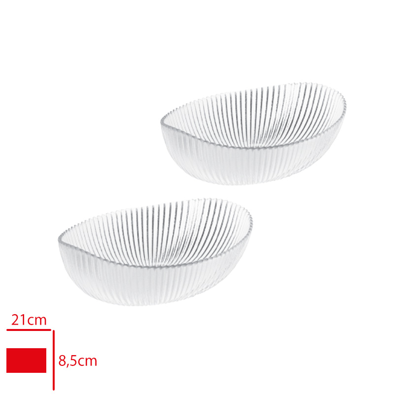Kase Oval Arıa 2'li 21 Cm Sgm12365