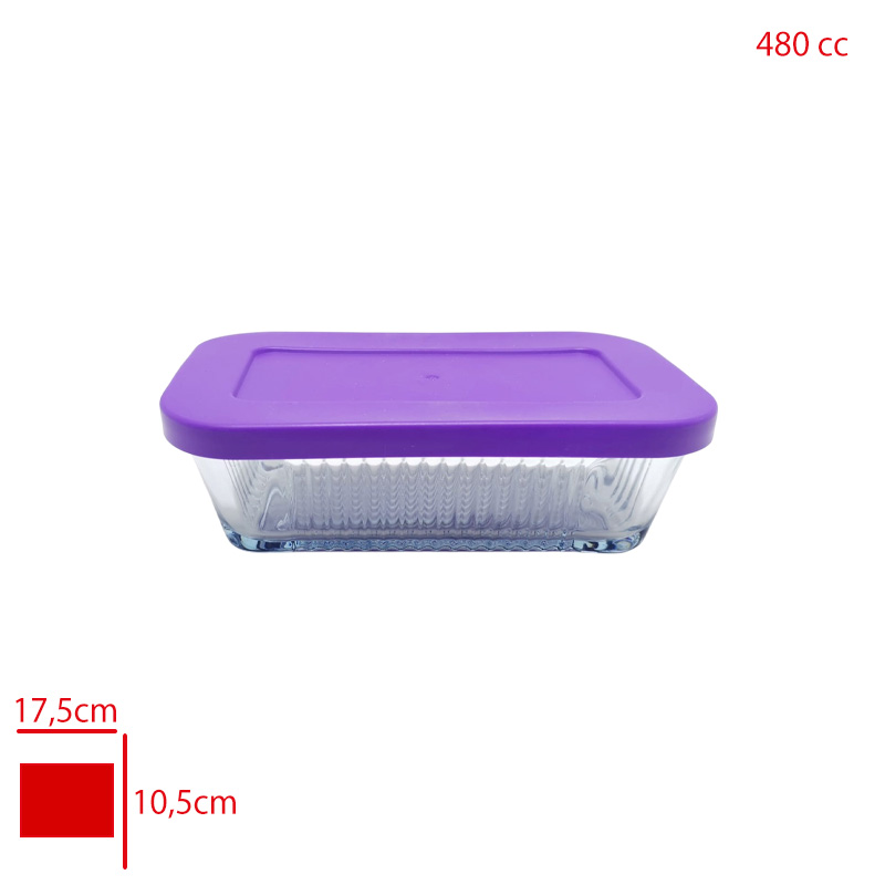 Cam Saklama Kabı Frıgo Bolmesız 480 Cc Sgm11405