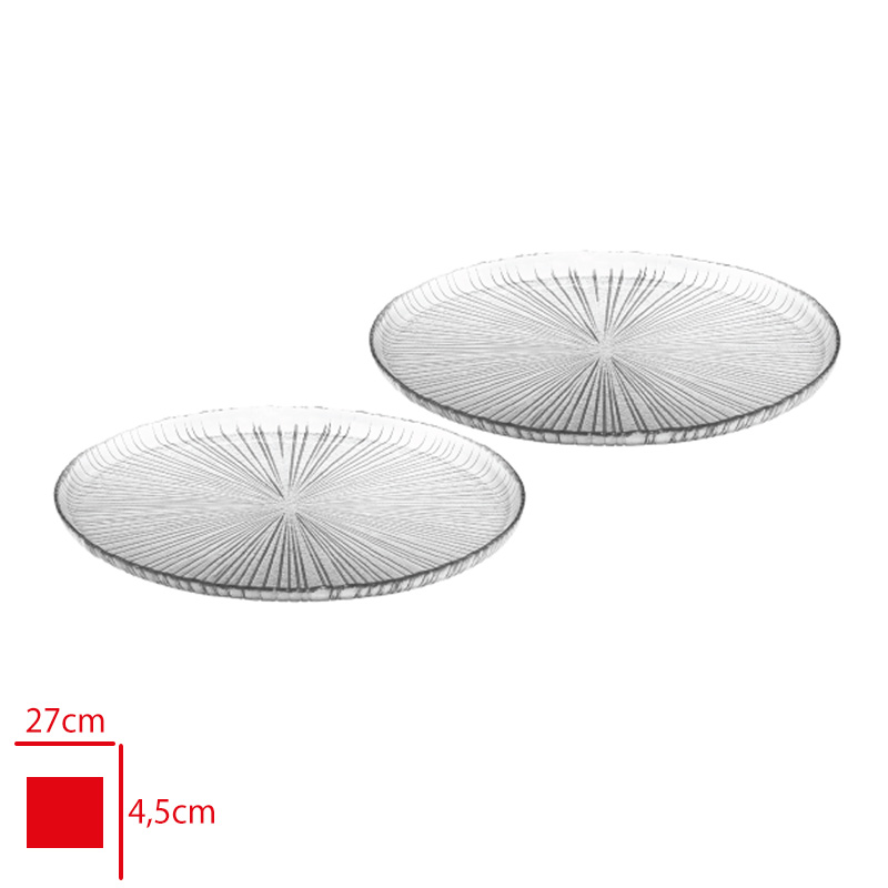 Sunum Tabak Veneto Lınea Sade 26 Cm 2'li Sgm13239