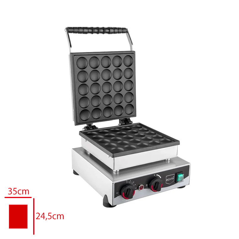 Remta Waffle Makınesı Tekli Yuvarlak Bubble W22