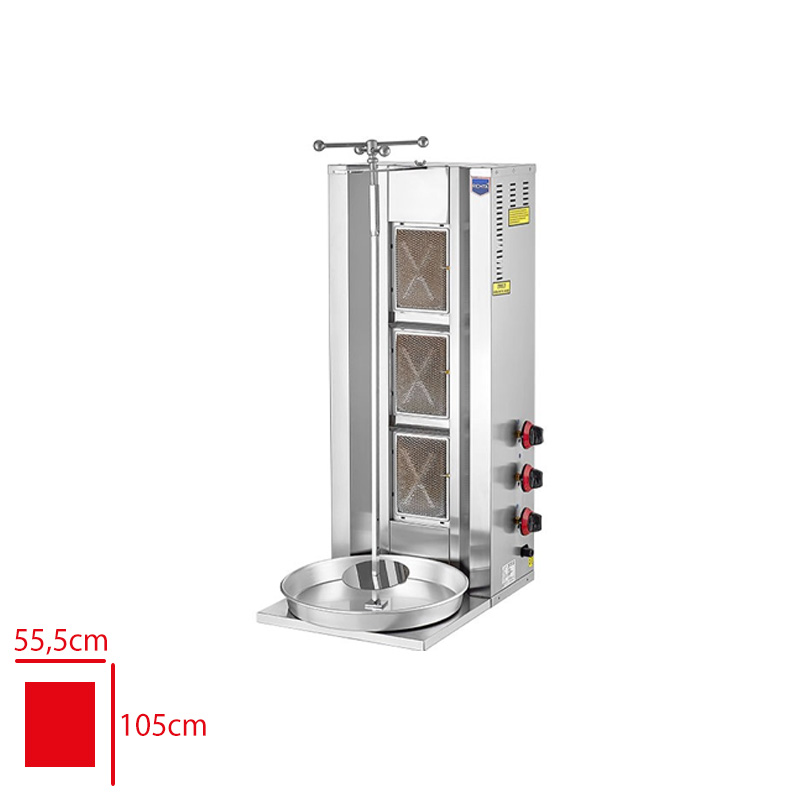 Remta Döner Ocağı 3 Radyan Gazlı D06