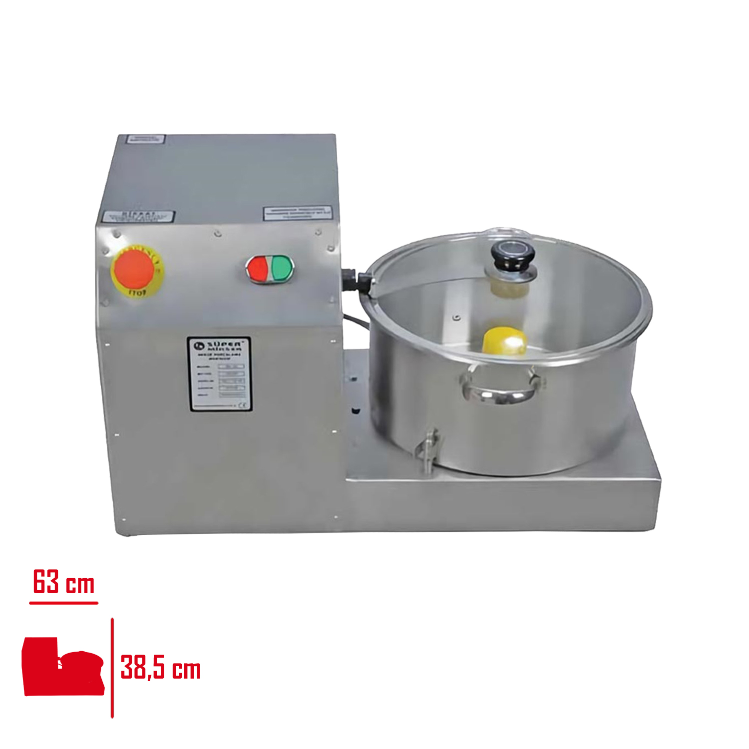 Inox Soğan Dograma Makınesı Büyük Eko Sm 130 Eko