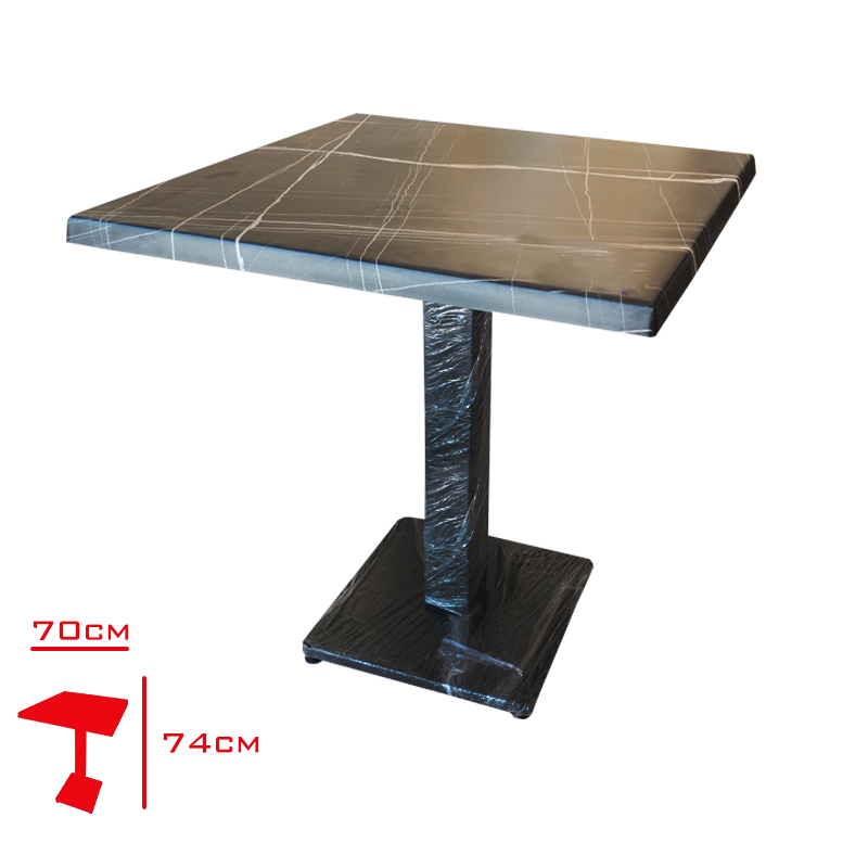 Masa 80*80 Palazzo Verzalıt Kare Ayak Takım Ot-7