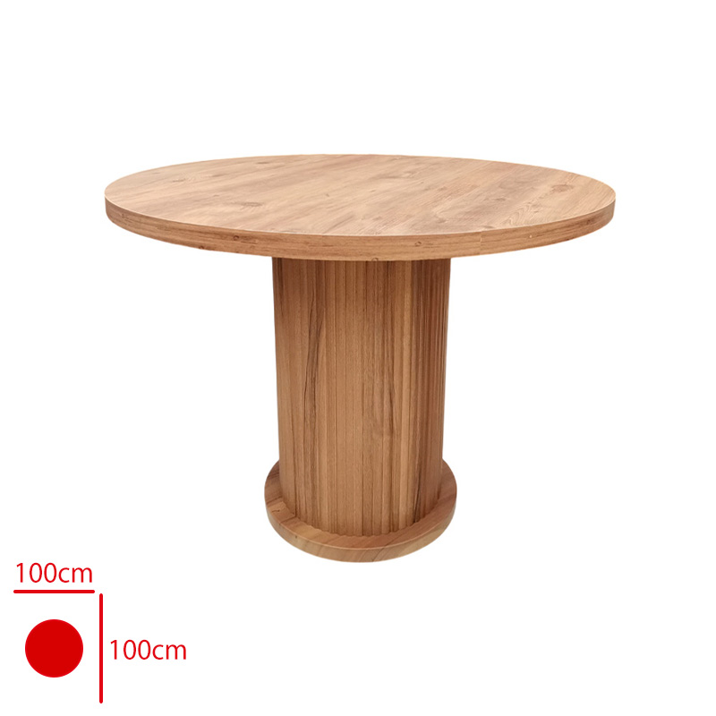 Polo Masa Mdf 100 Cm Yuvarlak