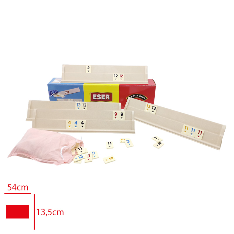 Eser Plastik Okey Takımı Melamın Taslı Büyük 1006