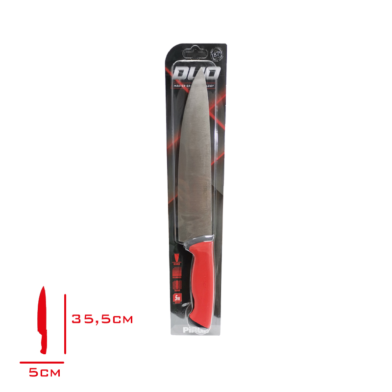 Pırge Duo Sef Bıçağı No:3 Kırmızı 23 Cm 34162-02