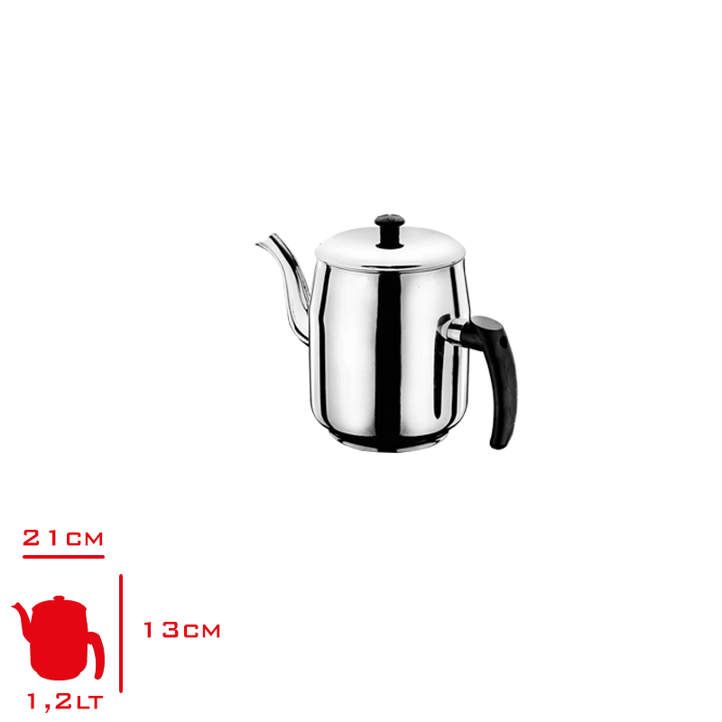 Ulutas Kahvecı Demlık No:1 1,20 Lt 304 End-Dml-011