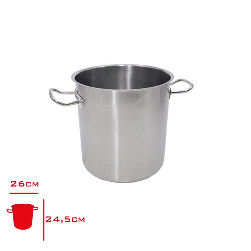 Ulutas Sılındırık Tencere Tabansız Kapaklı 24*24 Cm End-Stk-003