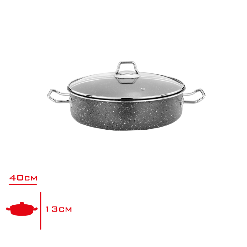 Ulutas Maxı Tencere Basık Granıt 36 Cm End-Btn-003