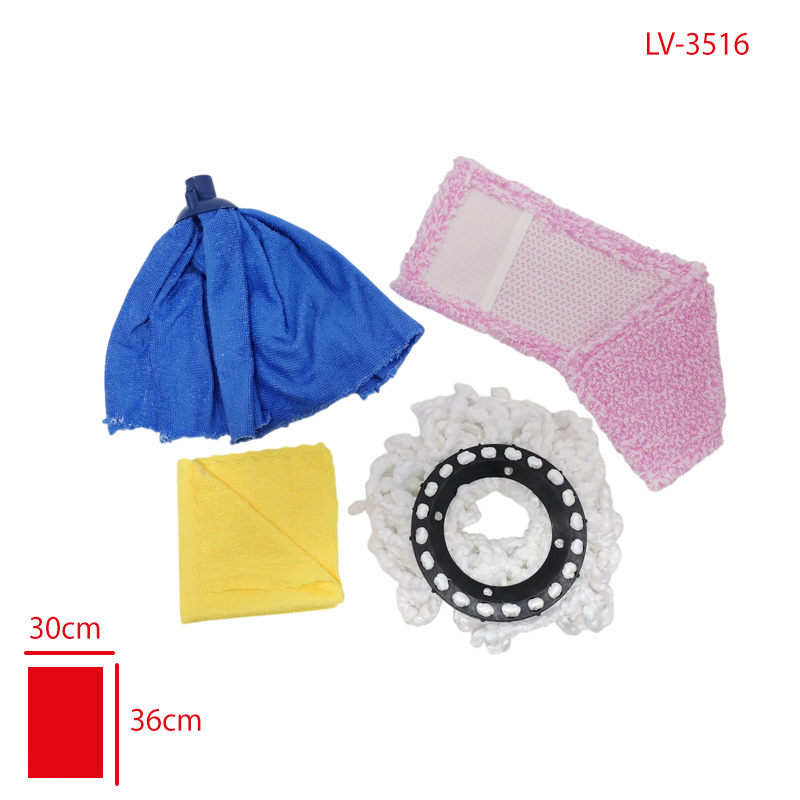 Leva House X-Large Fırsat Paketı Lv-3516 (Donerli Yedek Mop/Nemli Mop 40cm/Mıkrofıber Mop/Mıkro Bez)