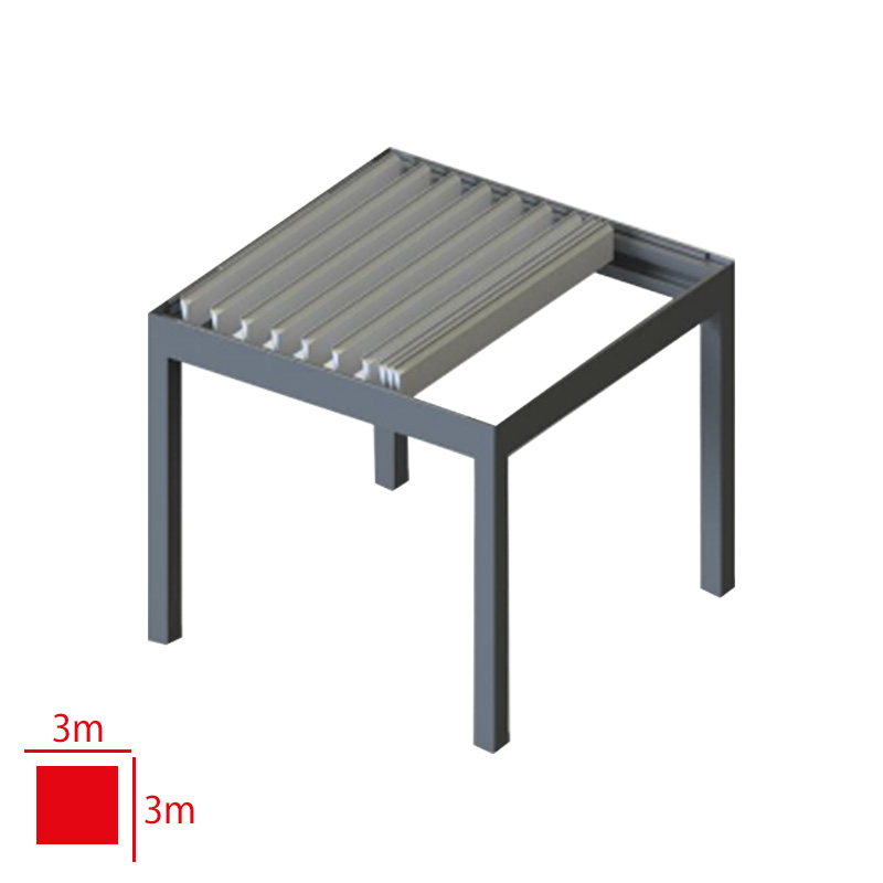 PERGOLA 3X3 METRE QUICKLINE BIOKLIMATIK