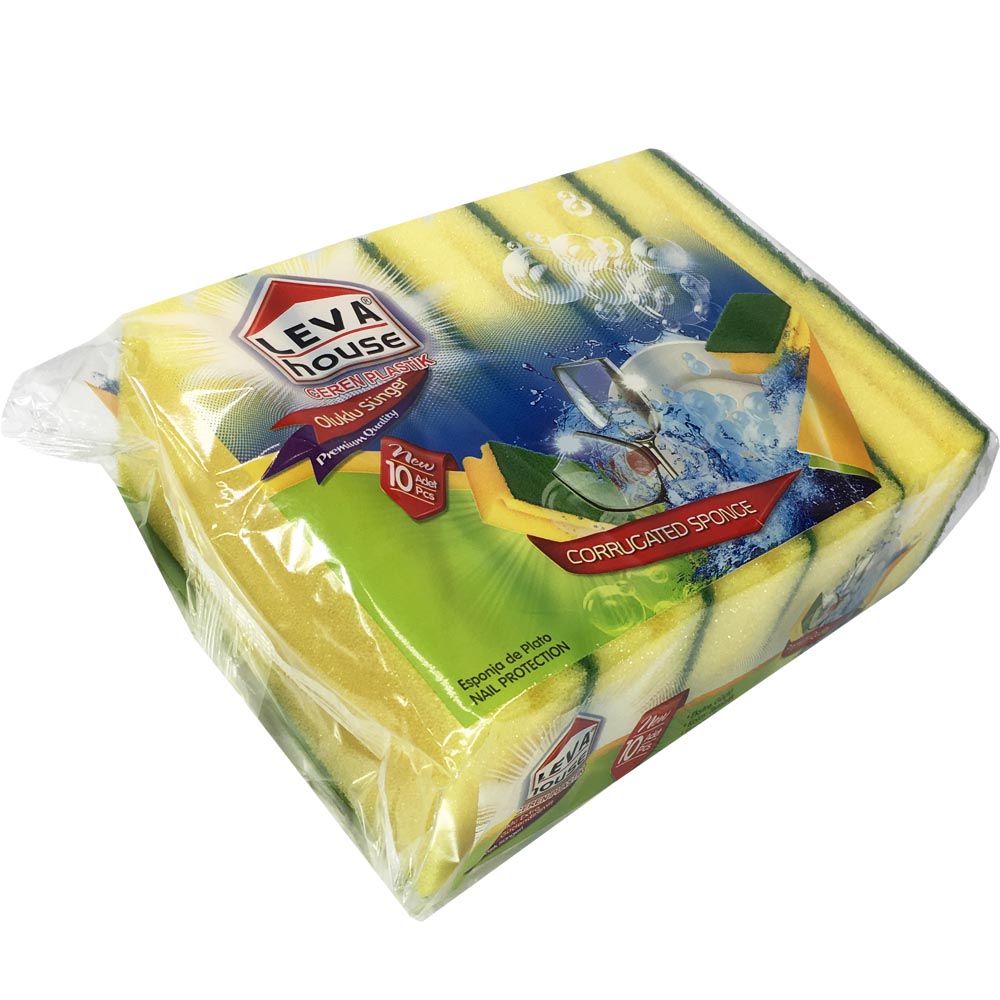Leva Sünger Oluklu 10'lu Paket Lv-2614