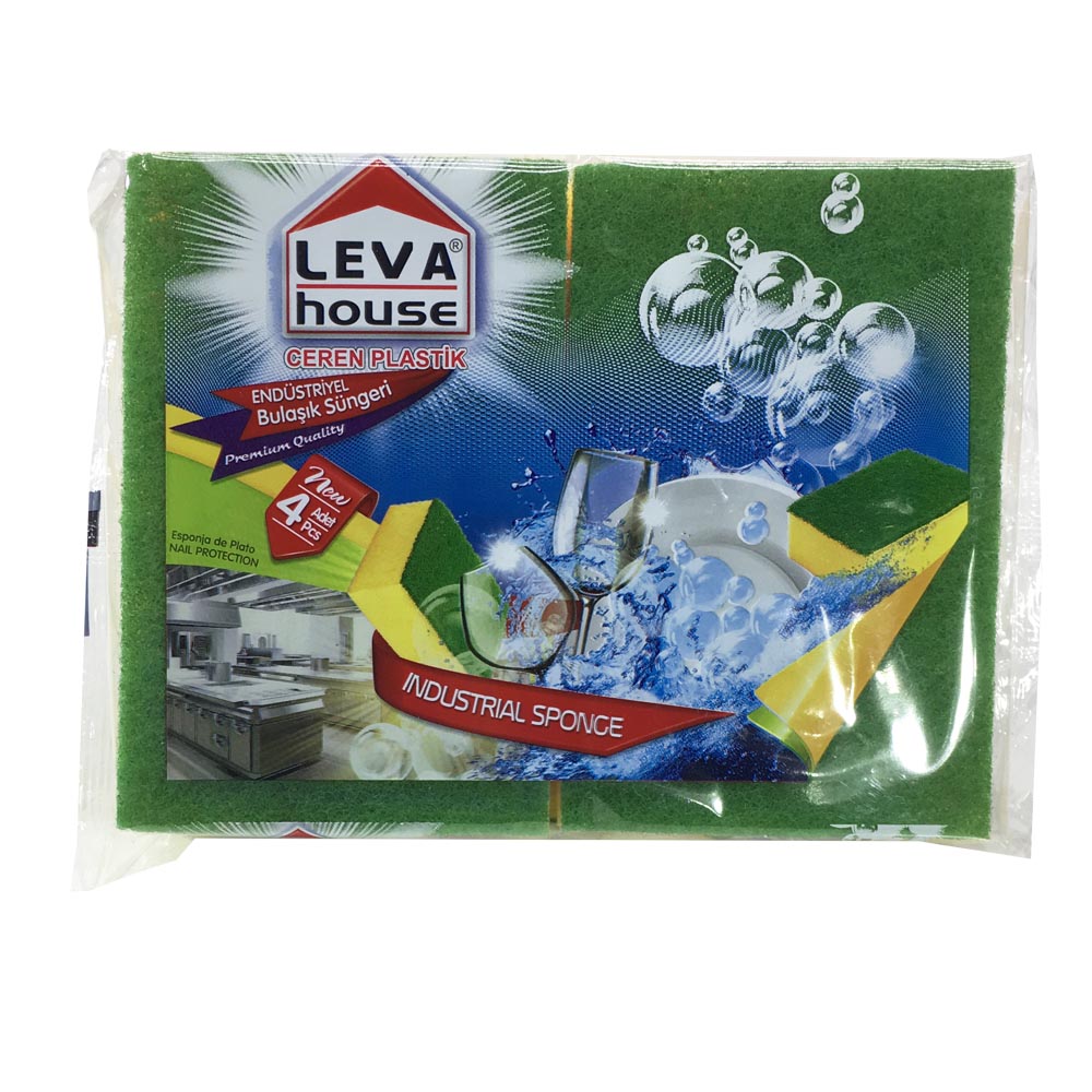 Leva Speed Softex Sünger 4'lü Endustrıyel Lv-2615/328/005