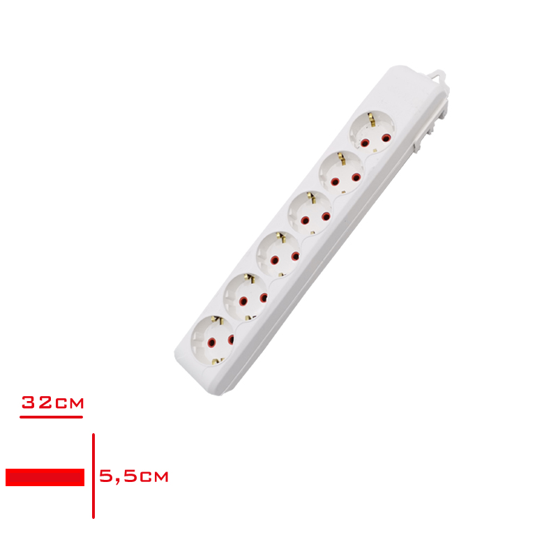 Asel 6'lı Topraklı Kablosuz Priz Klemensli