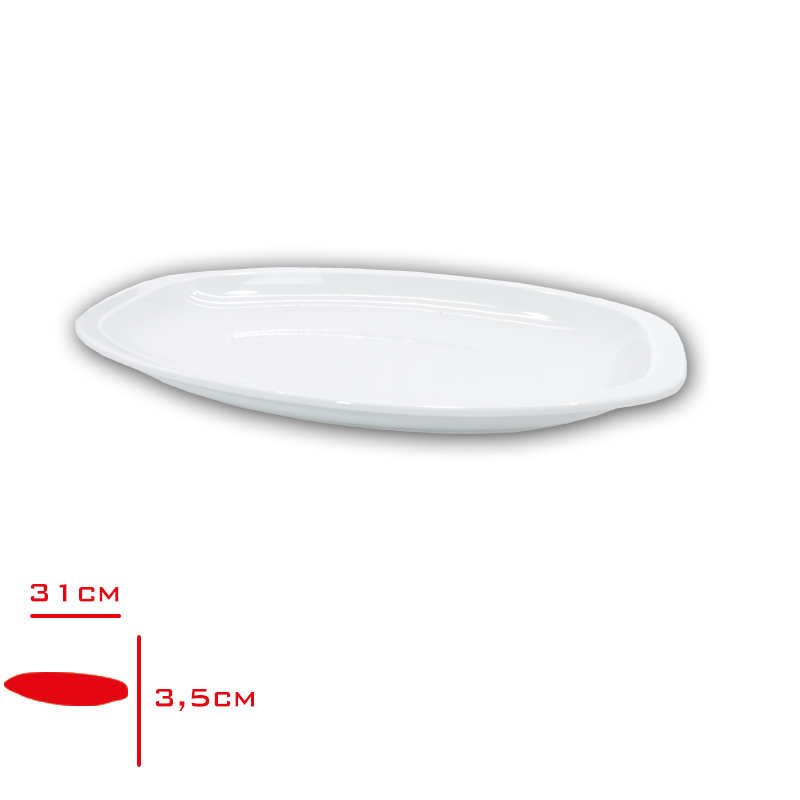 Gural Irun Kayık Tabak 32 Cm Irn32ky00