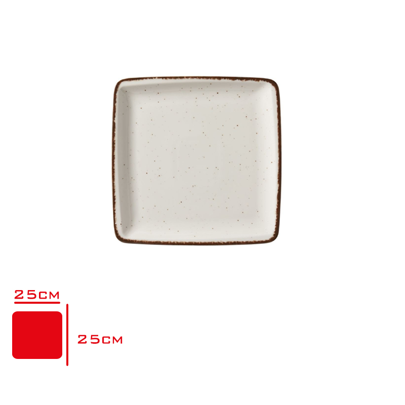 Gural Gbs Orlando Duz Tabak 25x25 Cm Sıde Kahve Gbsord25x25du58kh