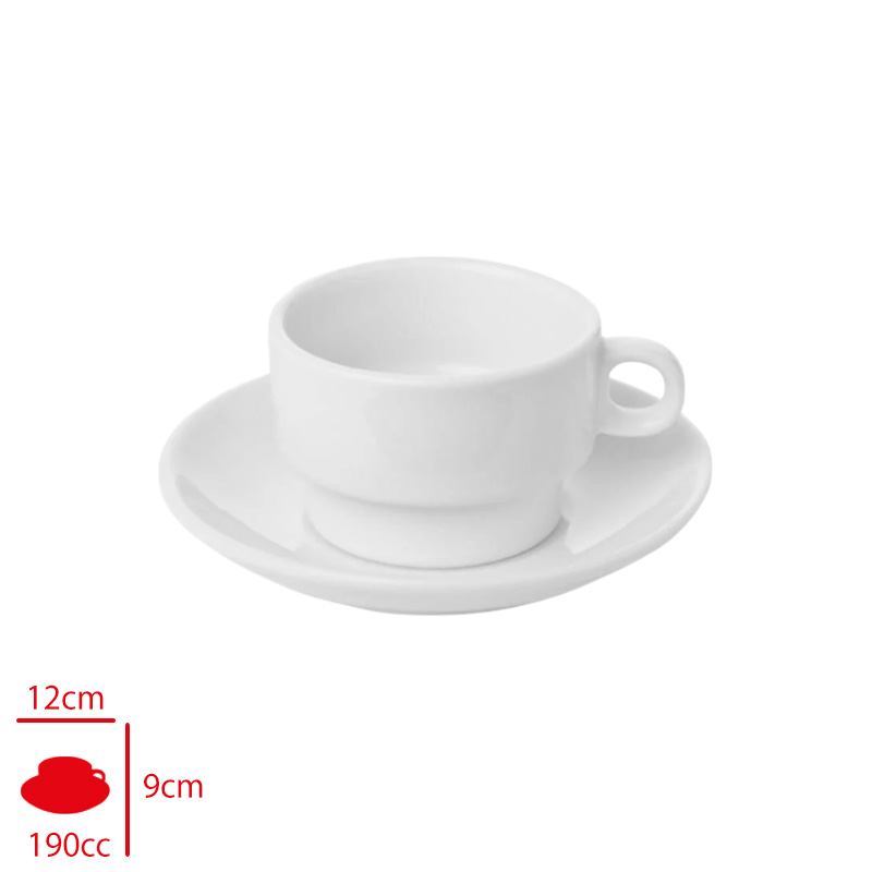 Gural Gbs Barısta Bahıa Çay Fıncan Takımı 190 Cc Gbsbrt190bcft00