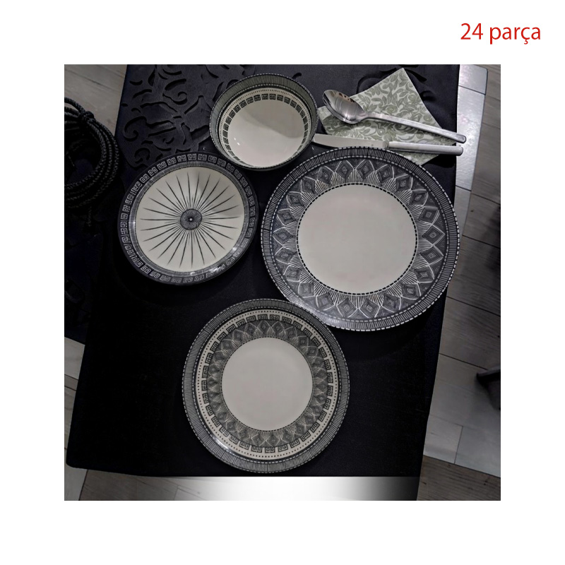 Gural Gbs Atına Yemek Takımı 24 Parca Gbsatn24ky4e43532