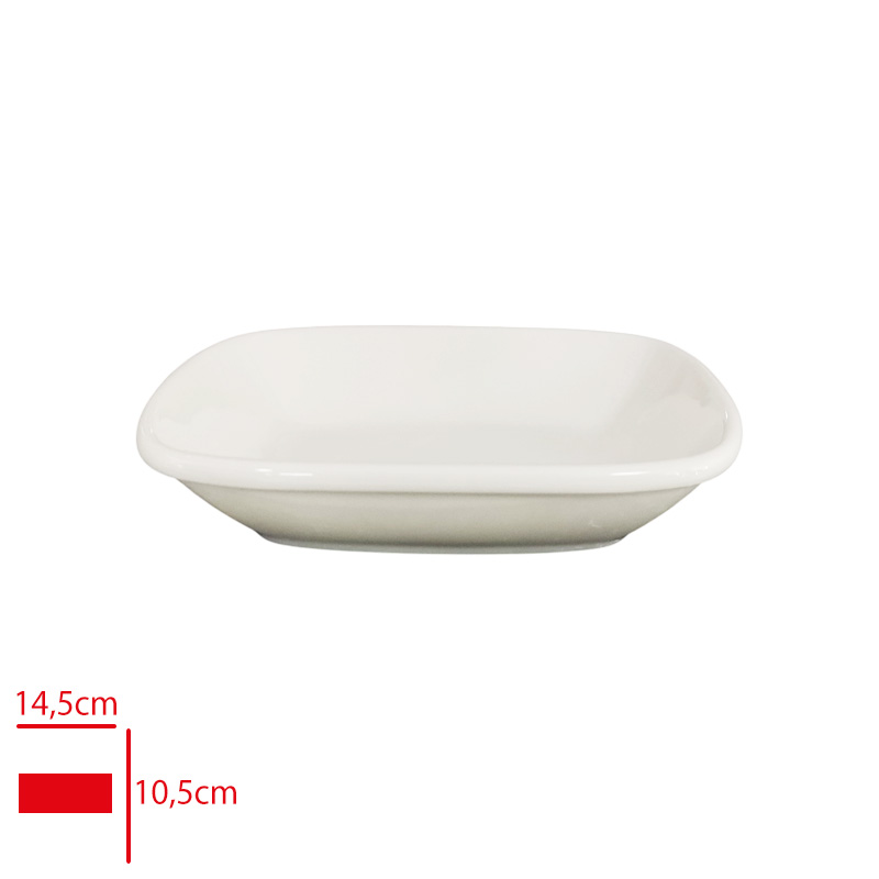 Gural Gbs Kare Kayık Tabak 14 Cm Gbseo14kr00