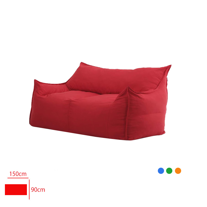 Paffıa Pouf Koltuk Ikılı Sungerli Kırmızı/Mavi/Yeşil/Turuncu