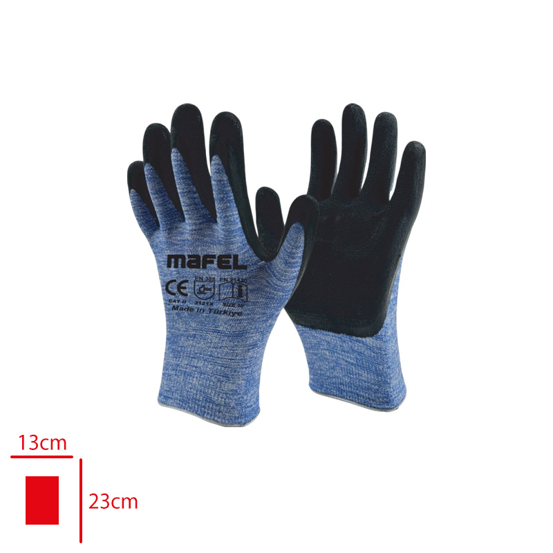 Mafel Zebra Montaj Eldıvenı Mavi Mf 078