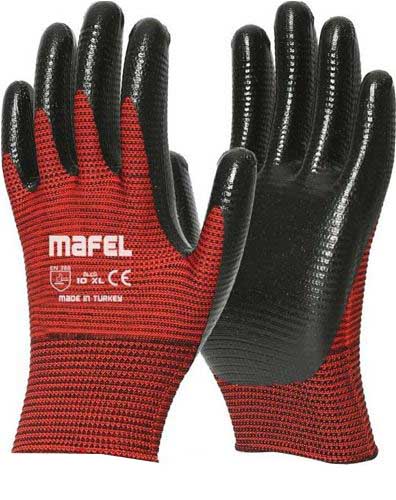 Mafel Zebra Iscı Eldıvenı Kırmızı Mf-001